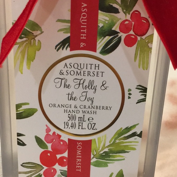 Asquith Somerset The Holly The Ivy Scented Orange Cranberry Hand Soap NWT 19.40o - Picture 14 of 16